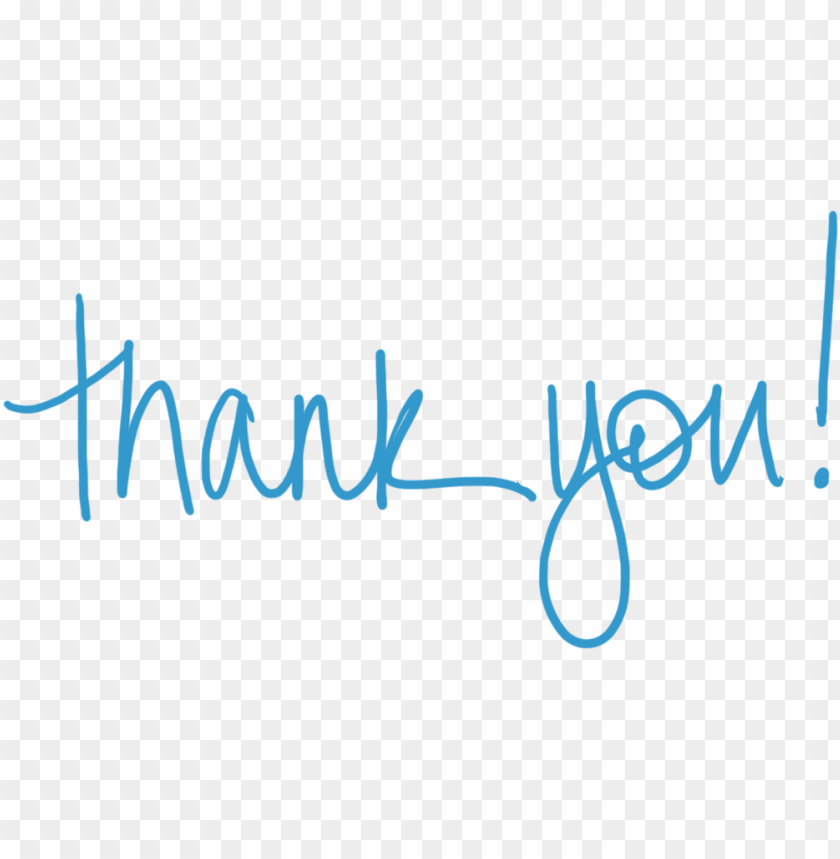 thank you blue text PNG image with transparent background | TOPpng