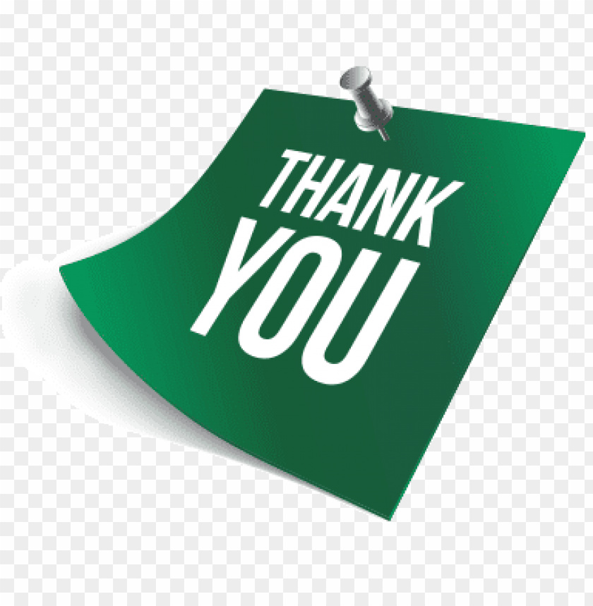 thank you post it note PNG image with transparent background | TOPpng