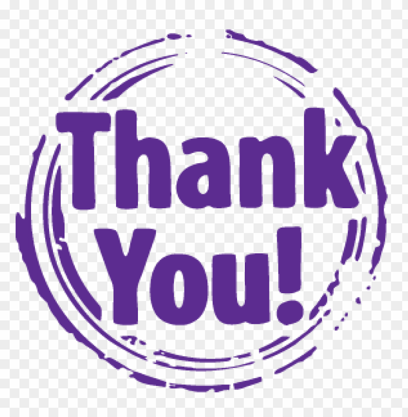 thank you purple stamp PNG transparent with Clear Background ID 117608