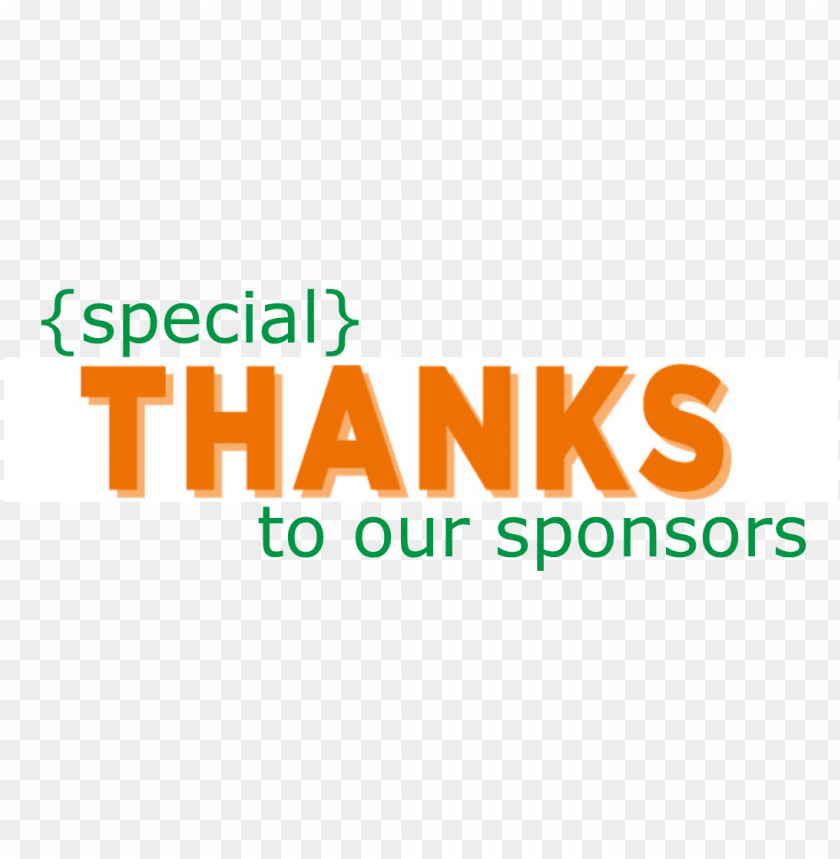 thanks to sponsors thank you sponsors PNG transparent with Clear Background ID 249102