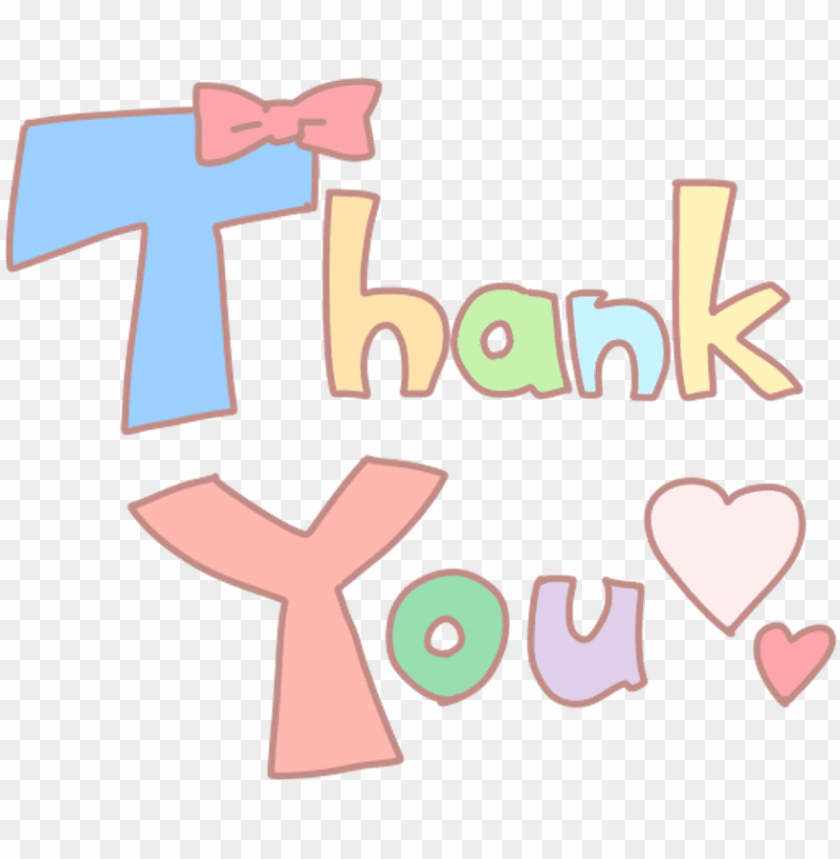 thanks transparent word - cute thank you love PNG image with transparent  background | TOPpng