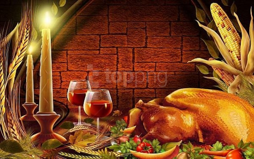 Thanksgiving-meals-decorations Background Best Stock Photos - Image ID ...