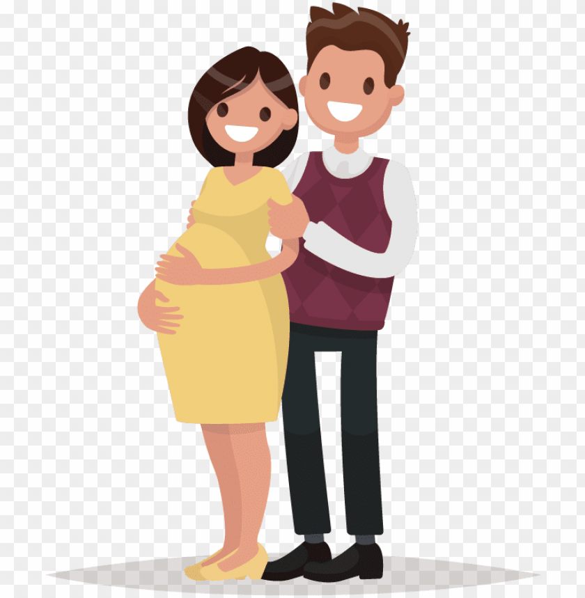 free PNG that's where parent step by step comes in parent step - pregnant couple vector gif PNG image with transparent background PNG images transparent