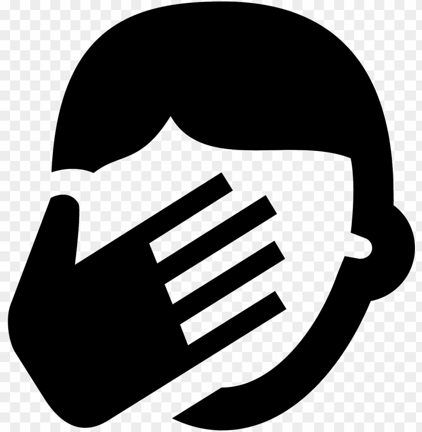 free PNG the foreground of the icon has a person's left hand - facepalm icon png - Free PNG Images PNG images transparent
