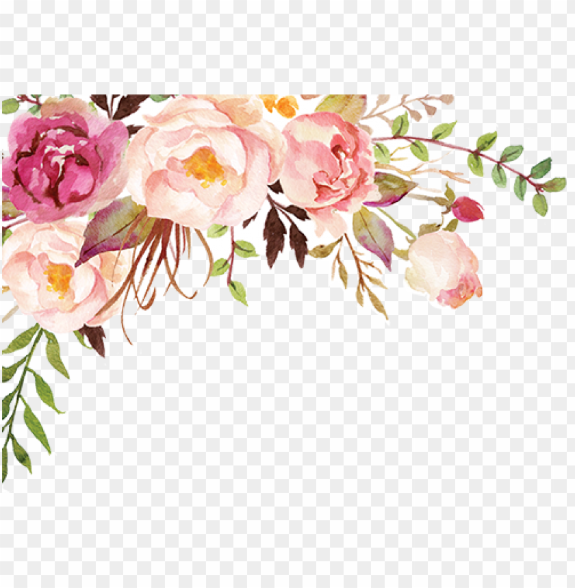 The Gallery For Watercolor Flower Png Watercolor Thanks Card Png Image With Transparent Background Toppng