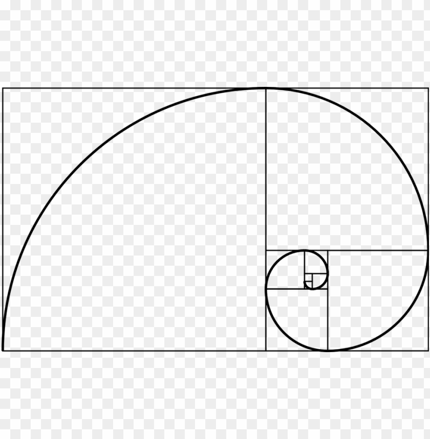 the golden ratio is roughly fibonacci spiral PNG transparent with Clear Background ID 187006