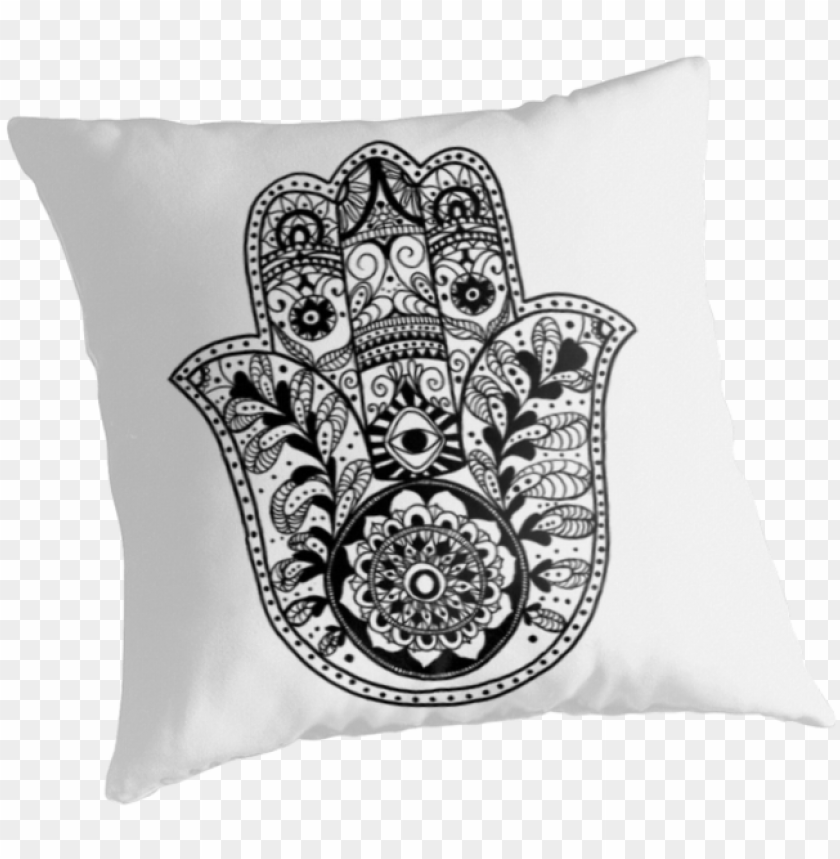 The Hamsa Hand Throw Pillows By Carolyn Huane Redbubble Hamsa Hand Logo ...