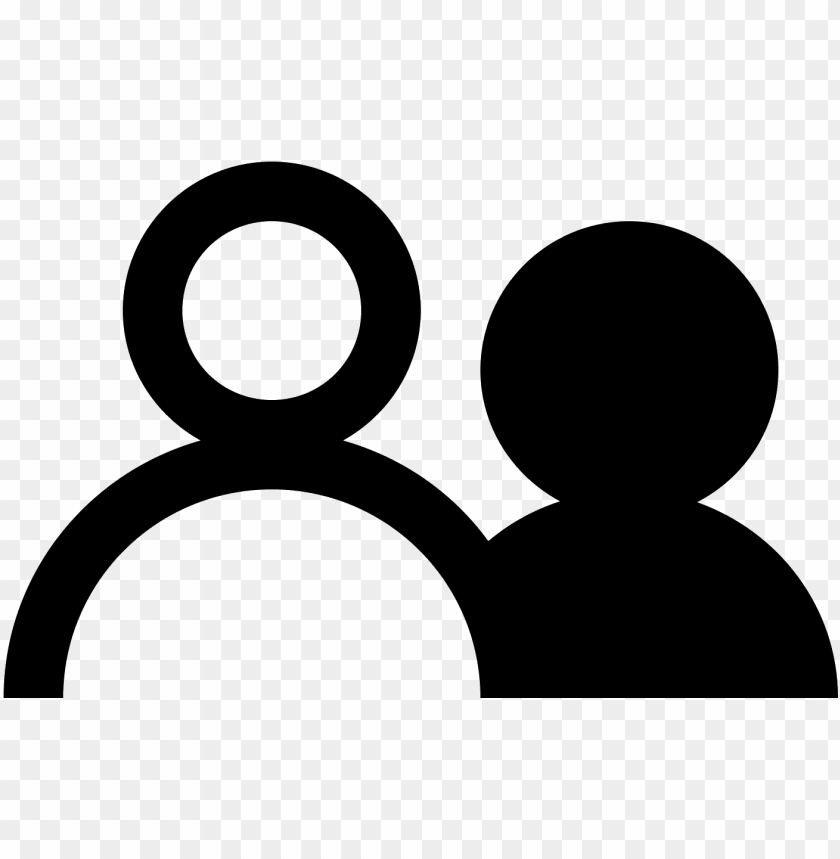 the icon shows two human-like silhouettes from the - side by side icon png - Free PNG Images@toppng.com