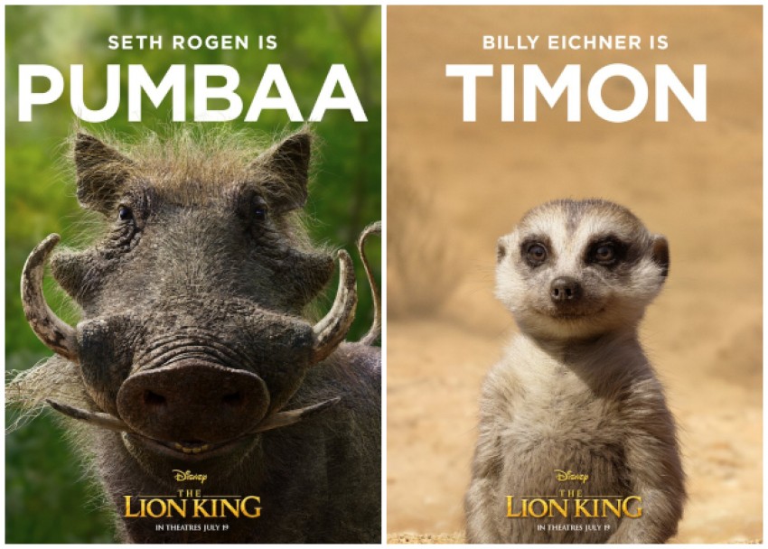 the lion king,2019 poster,temon and bomba