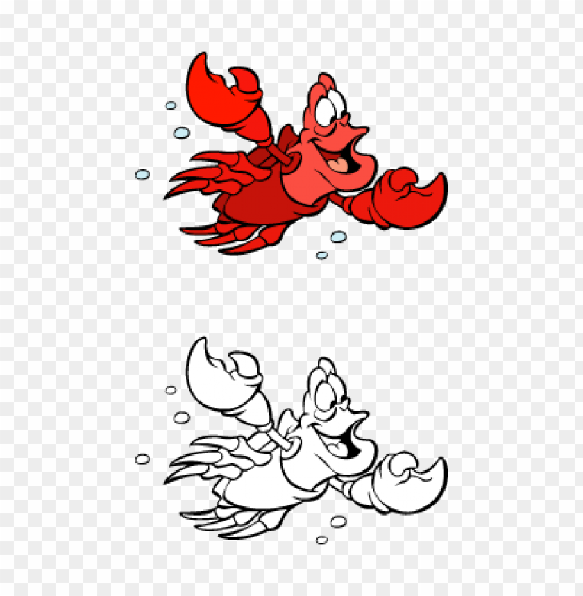 Download The Little Mermaid Sebastian Vector Free Download Toppng