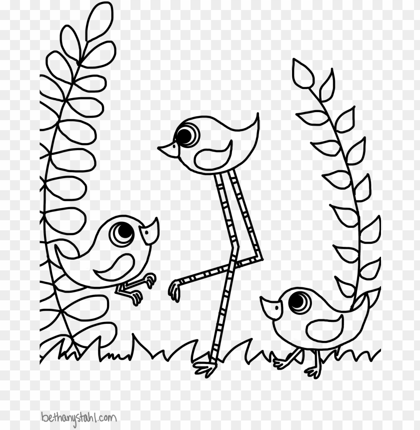 nature, template, color, paper, bird, blank, coloring page