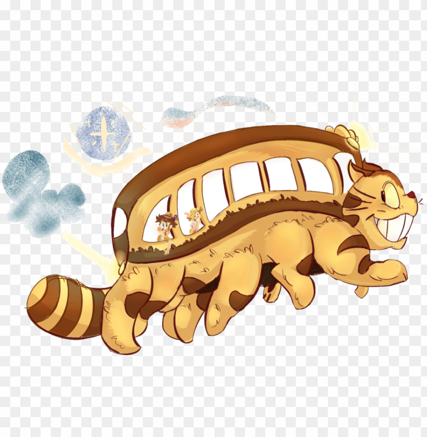 the magical catbus - my neighbor totoro cat bus PNG image with transparent  background | TOPpng