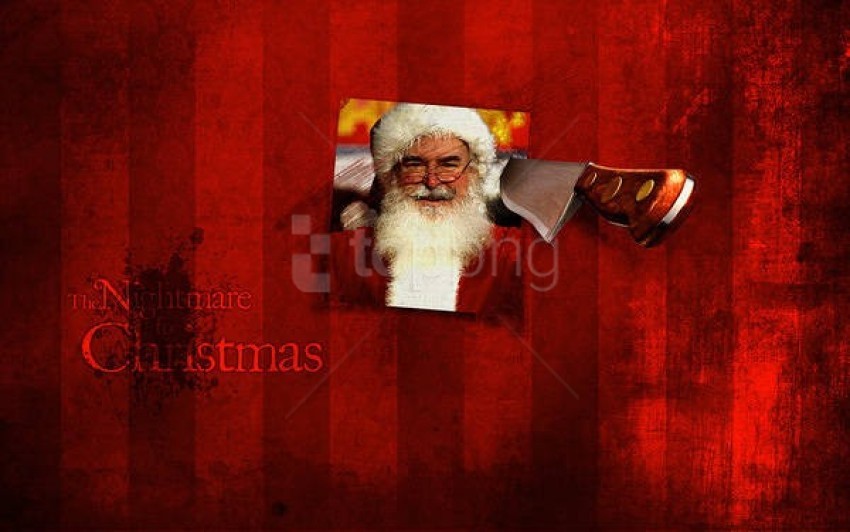 the nightmare for christmas with santa background best stock photos - Image ID 59336
