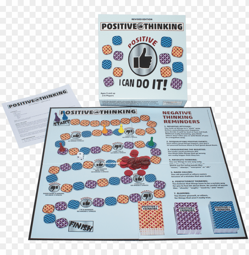 The Positive Thinking Game Revised Edition Positive Thinking Board Game 2292 Activity Toys PNG Image With Transparent Background