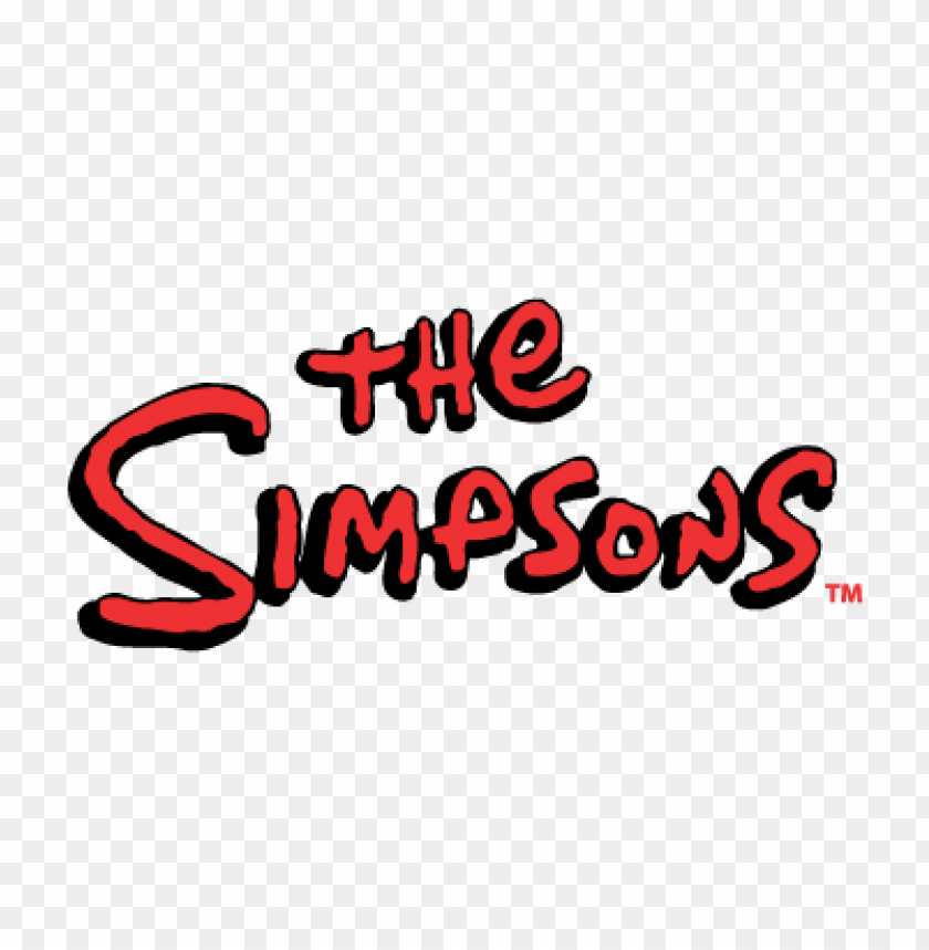  the simpsons eps vector logo download free - 463681