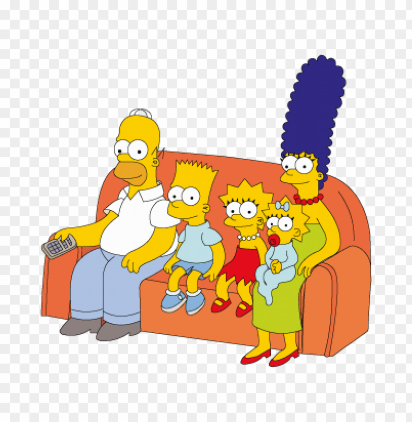  the simpsons family vector free download - 463537