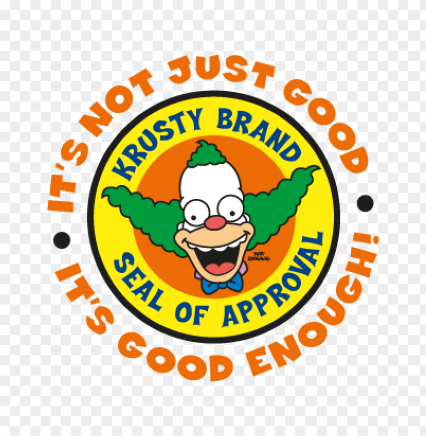 the simpsons krusty brand vector logo free - 463460