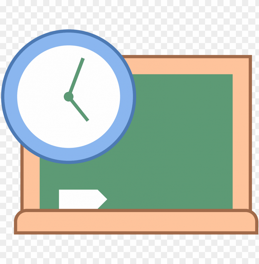 The Symbol For Curriculum A Blank Blackboard With Icon Png - Free PNG Images