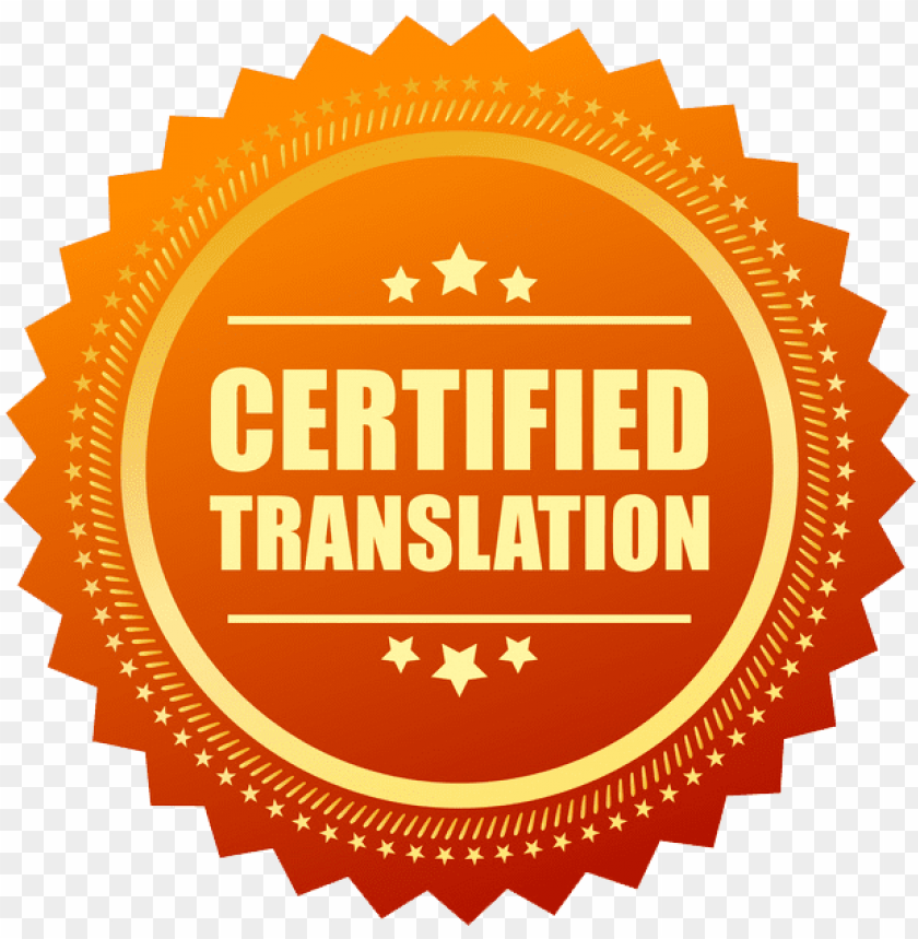 The Translation And A Stamp And Seal Of Certification - Certificate Seal Red PNG Image With Transparent Background