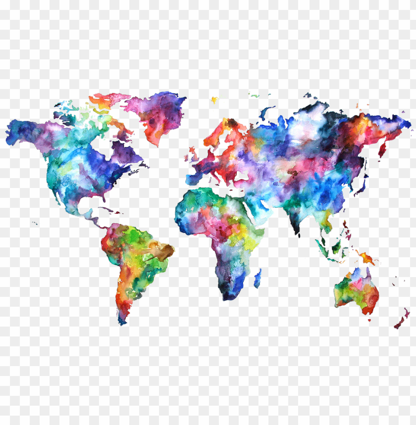 the ultimate starting guide for planning a trip around world map colorful PNG transparent with Clear Background ID 209094