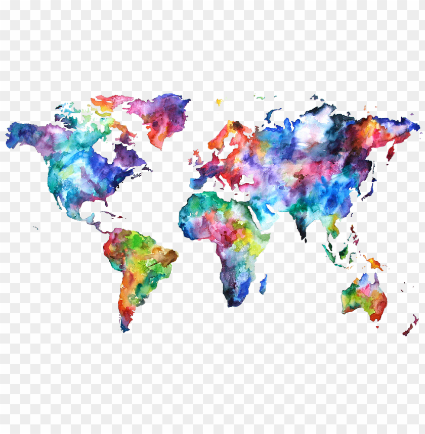 The Ultimate Starting Guide For Planning A Trip Around - World Map Colorful PNG Transparent Background