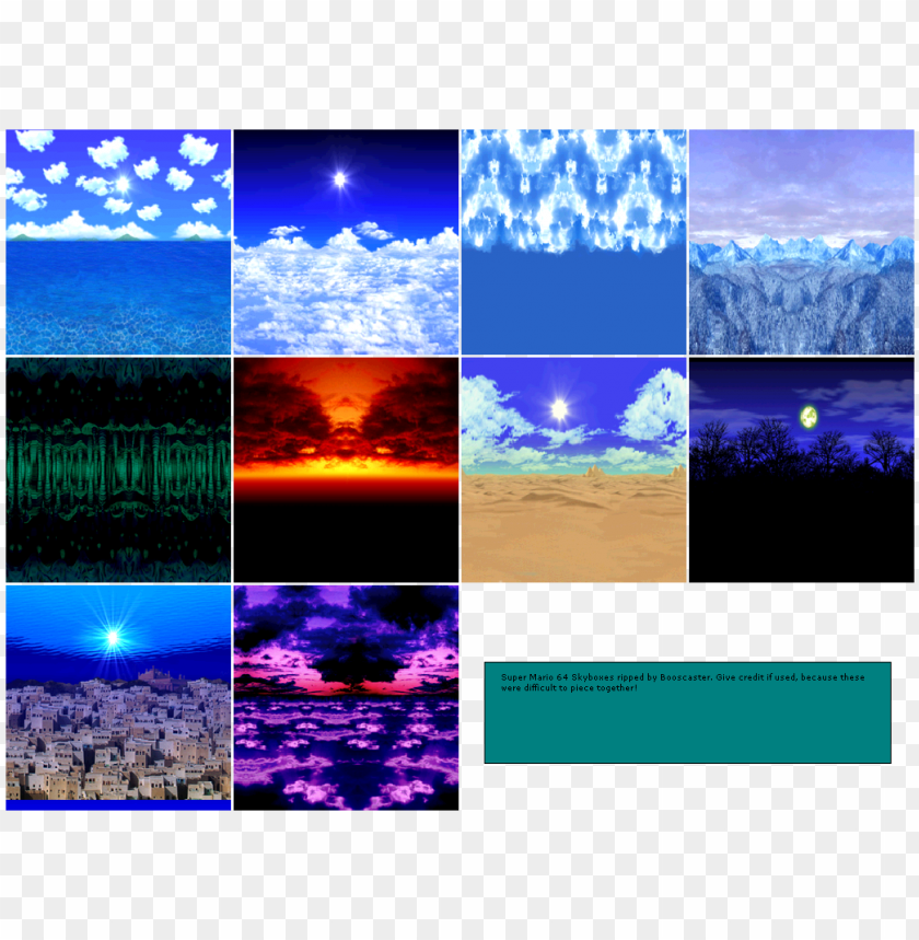 The Unsettling Skyboxes Of Super Mario 64 Super Mario 64 Backgrounds Png Image With Transparent Background Toppng