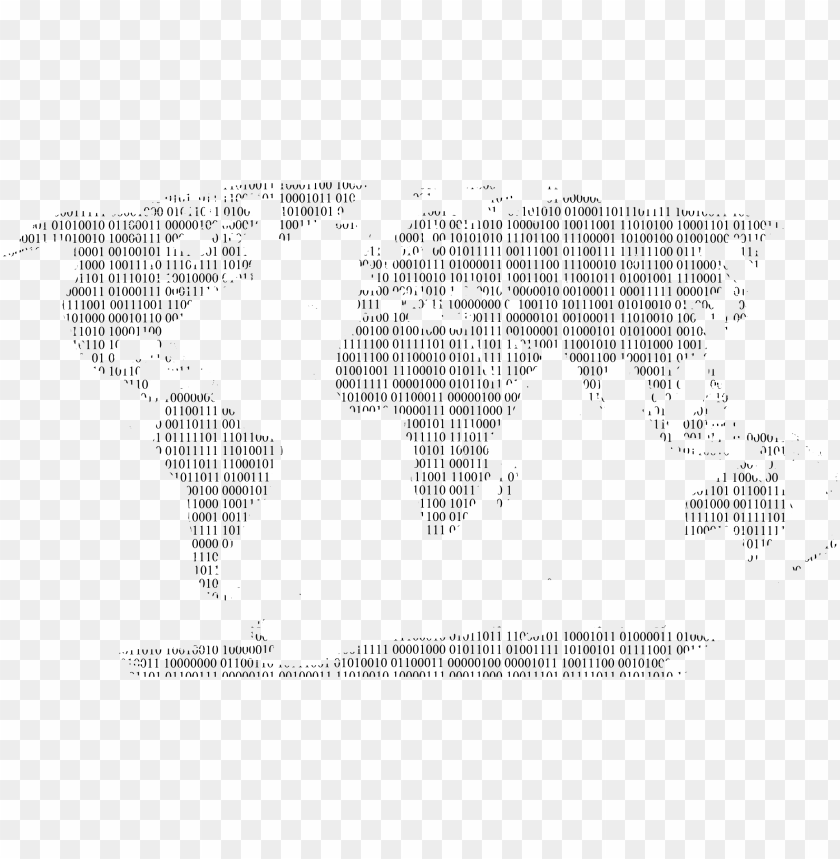 The World Map From A Code Free - World Map Digital PNG Transparent With Clear Background ID 280981