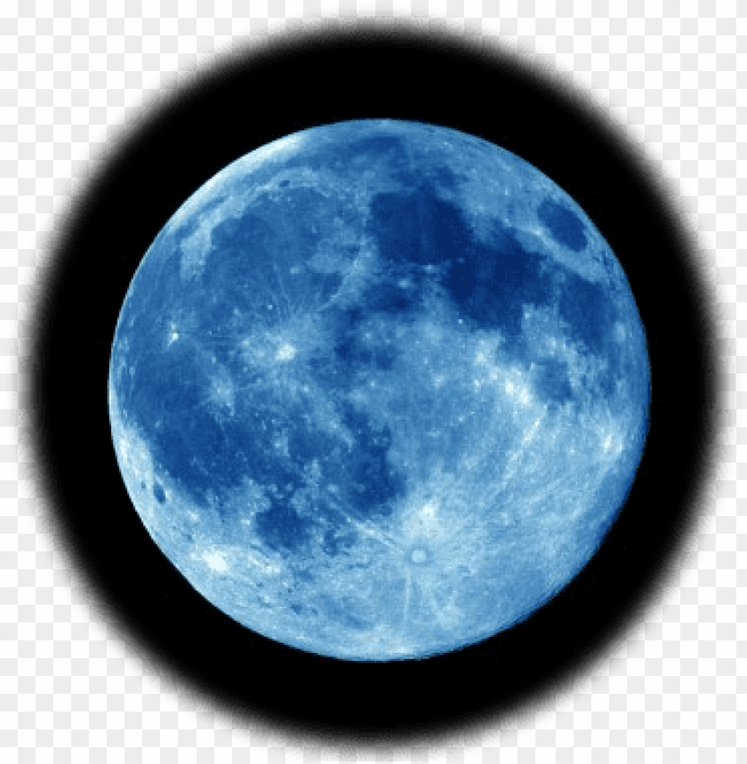Theblue Moon Has Nothing To Do With Its Name - Super Blue Moon Today PNG Image With Transparent Background