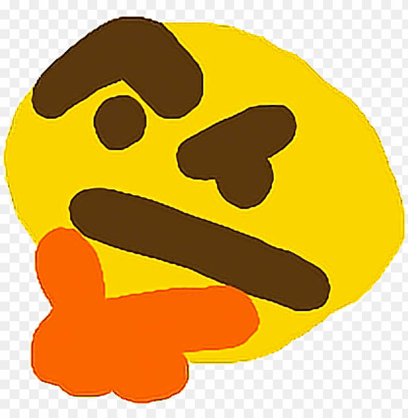 Thinking Face Emoji Funny Meme | Poster