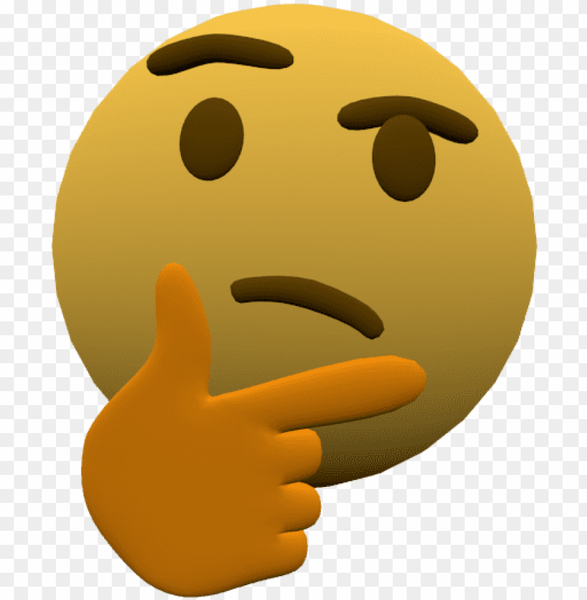 Thinking Emoji But 3d - 3d Thinking Emoji Gif PNG Transparent With