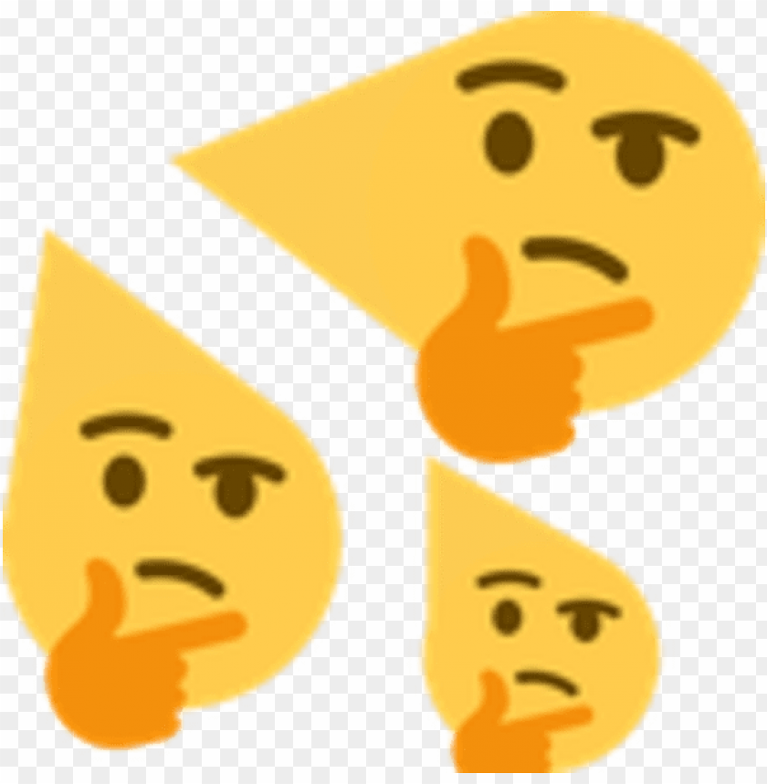 Thinking Face Emoji Thinking Emojis Discord Png Image With