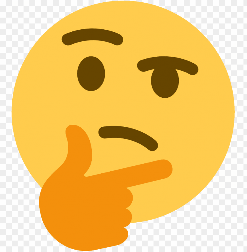 thinking think emoji discord PNG transparent with Clear Background ID 286196