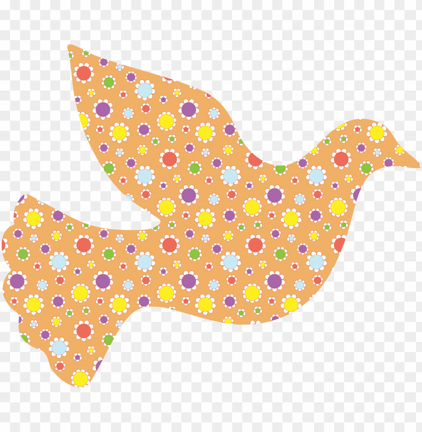 this free icons design of cute floral peace dove png - Free PNG Images ID 128990