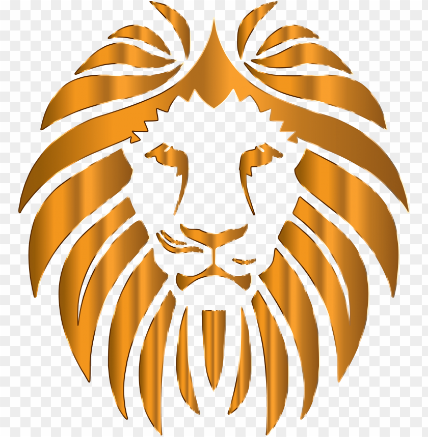 Golden Lion Head Vector Sign Golden Strength Mascot Vector, Golden,  Strength, Mascot PNG and Vector with Transparent Background for Free  Download