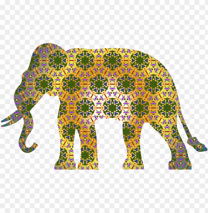 this free icons design of psychedelic pattern elephant PNG transparent with Clear Background ID 92796