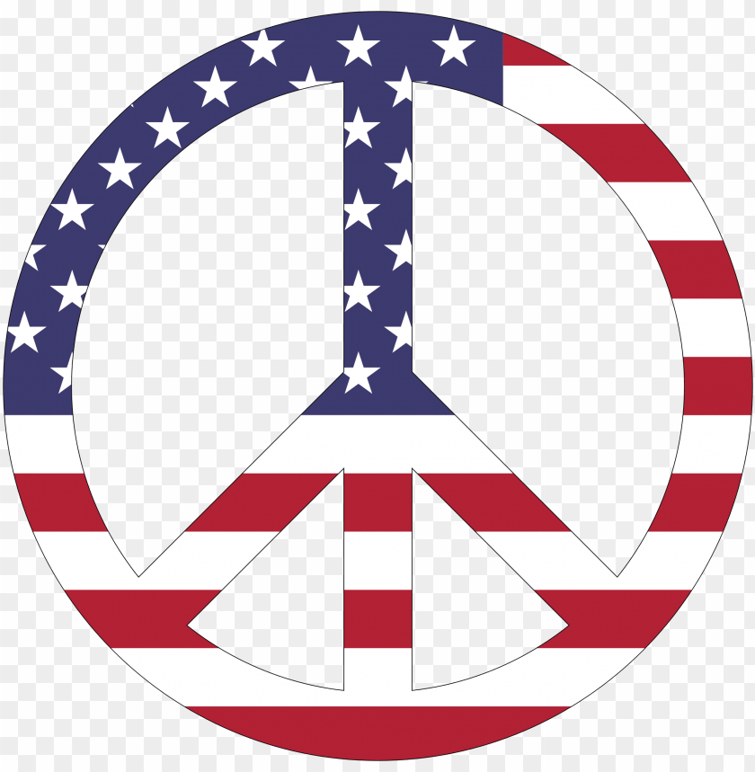 This Free Icons Png Design Of American Flag Peace Si PNG Image With Transparent Background