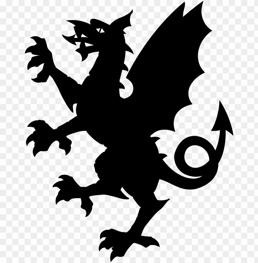 This Free Icons Png Design Of Somerset Dragon Silhouette PNG ...
