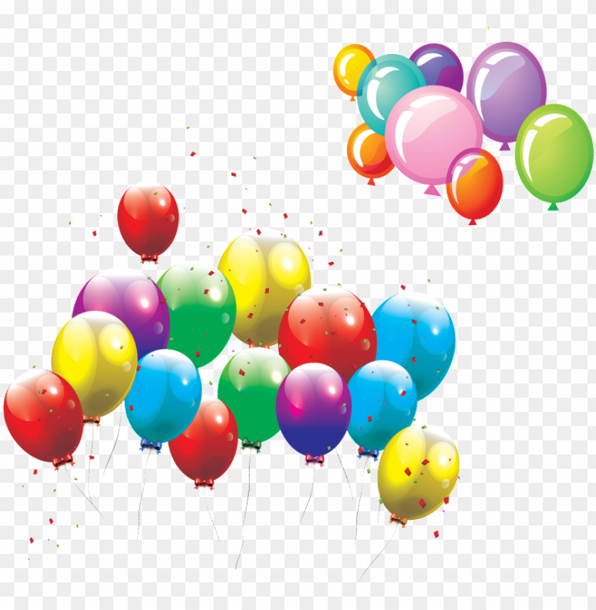 this graphics is cartoon multicolored balloons decorative happy birthday vector PNG transparent with Clear Background ID 206003