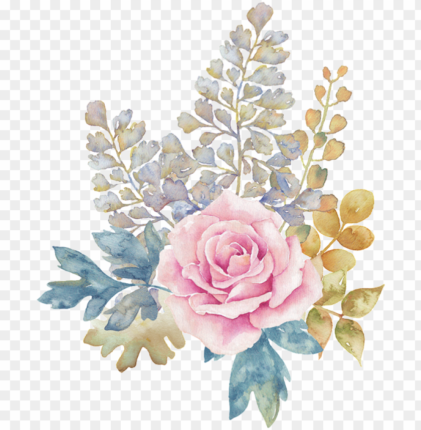 This Graphics Is Pastel Flower Transparent Decorative Pink Flower Watercolor Png Image With Transparent Background Toppng