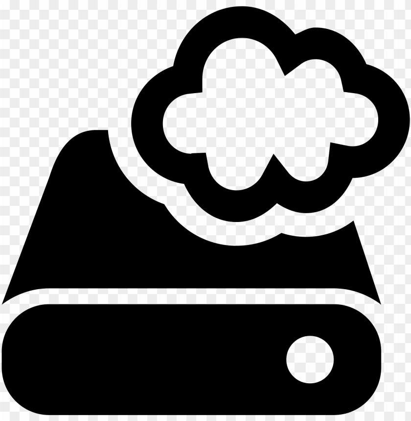 this icon is a rectangular shape meant to re cloud storage icon black png - Free PNG Images ID 125547