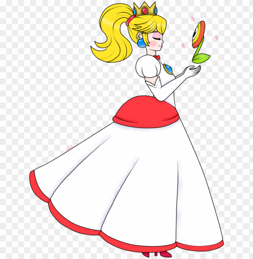 this is super princess rosalina i thought thatspp princess peach fire flower PNG transparent with Clear Background ID 438718