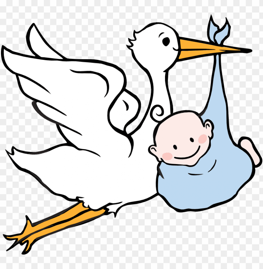 baby stork clip art