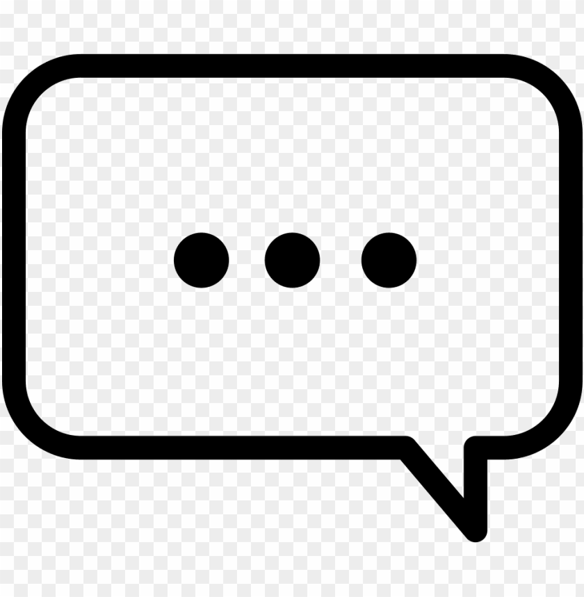 Three Dots Speech Bubble - Speech Bubble With Three Dots PNG Image With Transparent Background
