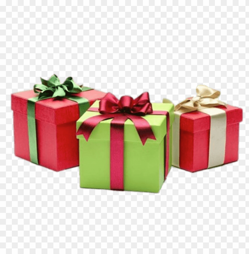 three gift boxes PNG image with transparent background | TOPpng