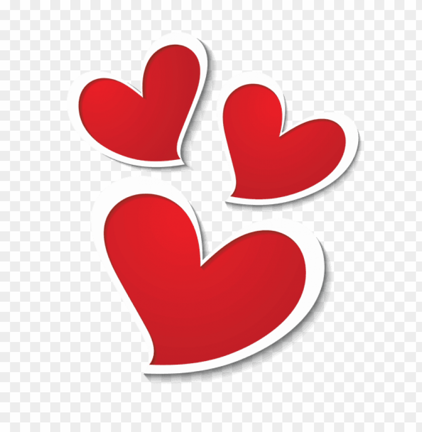free PNG three hearts decorpicture png - Free PNG Images PNG images transparent