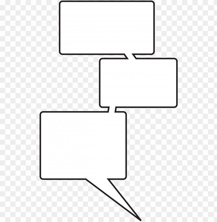 three multiple speech bubble thought comic PNG image with transparent background@toppng.com