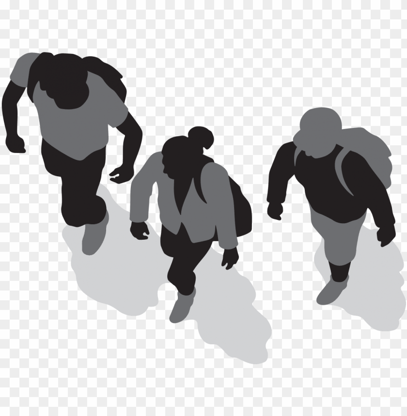 free PNG three people walking - people top view transparent PNG image with transparent background PNG images transparent