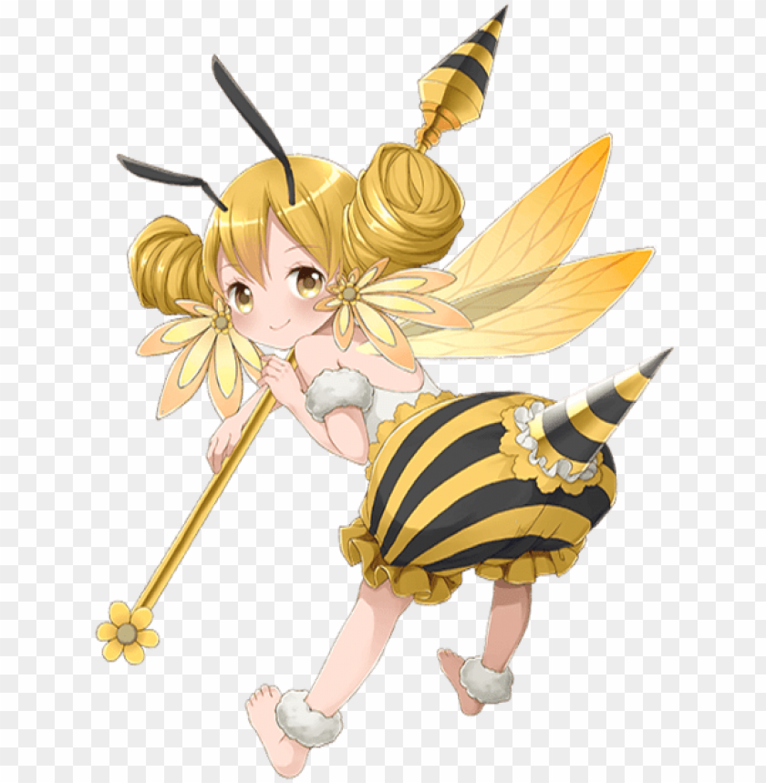 Bee Anime Girl Tshirt Design Vector Download