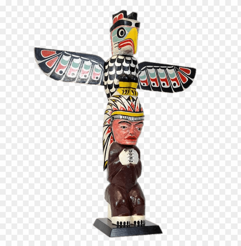 miscellaneous, totem poles, thunderbird and chief totem, 