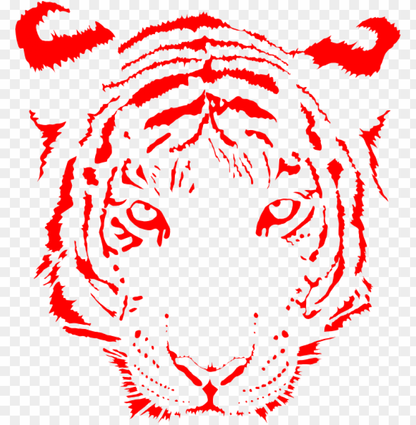 free PNG tiger red clip art at clker - red tiger clip art PNG image with transparent background PNG images transparent